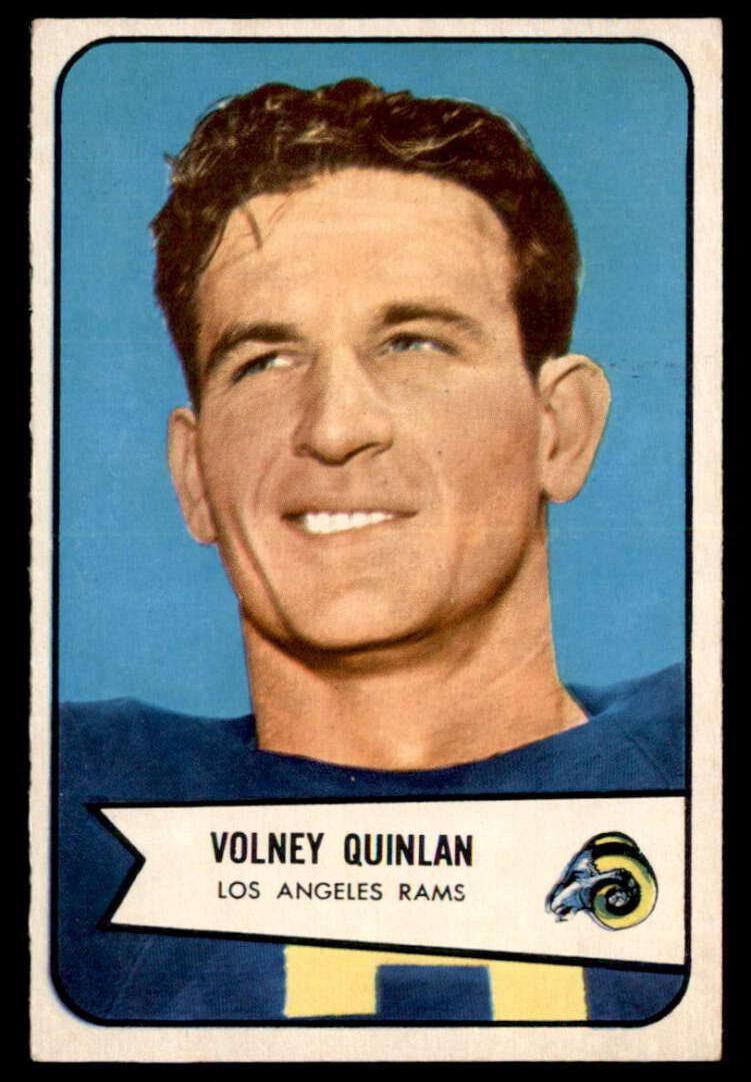 1954 Bowman Football Volney Quinlan #44 PSA 6