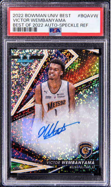 2022 Bowman Best University Basketball Speckle Refractor Victor Wembanyama #BOA-VW