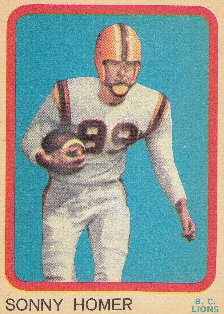 1963 Topps CFL Football British Columbia Lions #10 PSA 8