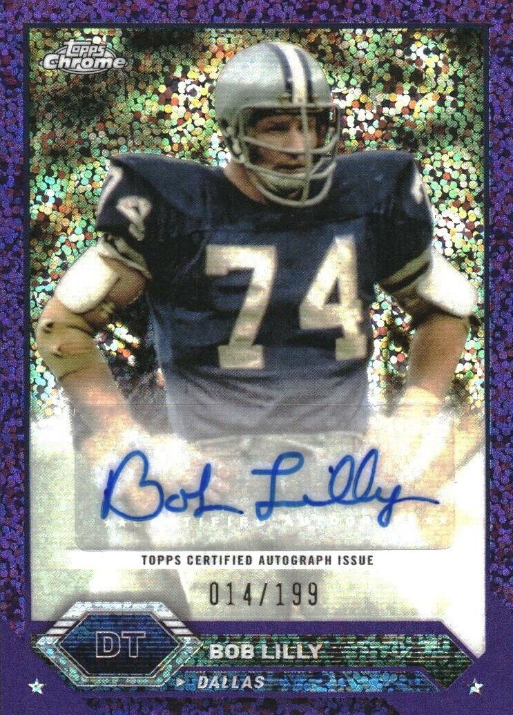 2023 Topps Composite Football Purple Speckle Refractor Bob Lilly #TCA-BL