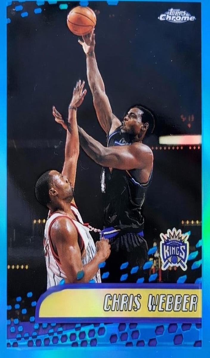 2001 Topps Chrome Basketball Refractor Chris Webber #40