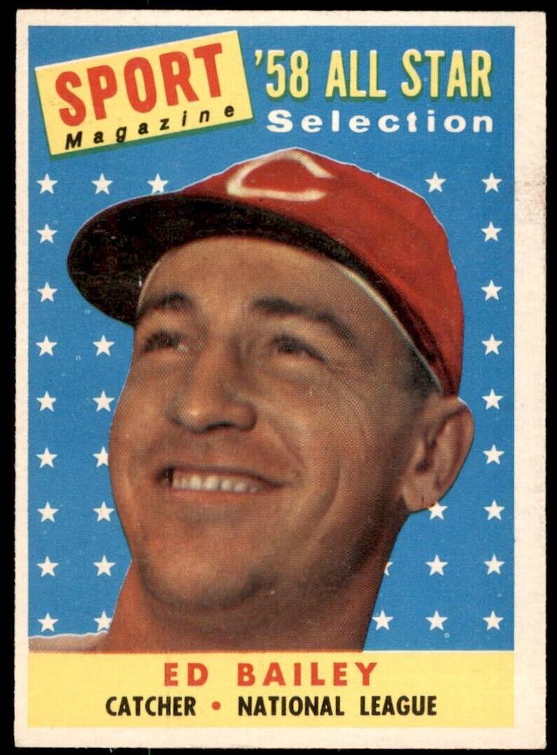 1958 Topps Baseball All-Star Ed Bailey #490