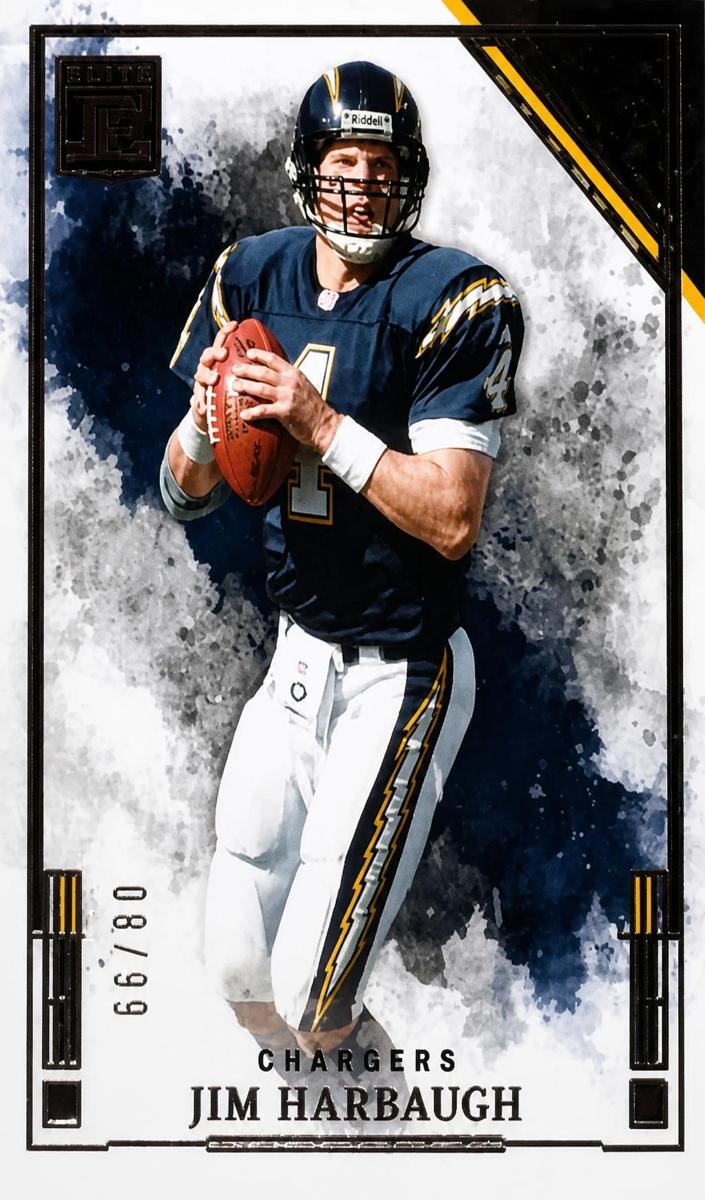 2025 Panini Impeccable Football Jim Harbaugh #39 PSA 8
