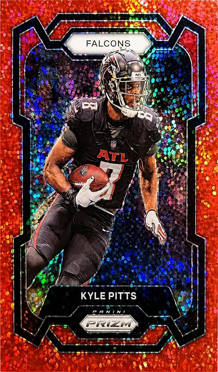 2023 Panini Prizm Football Red Sparkle Kyle Pitts #11
