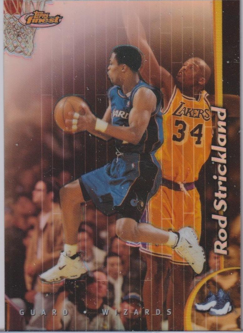 1998 Topps Finest Basketball Refractor Rod Strickland #37 PSA 8