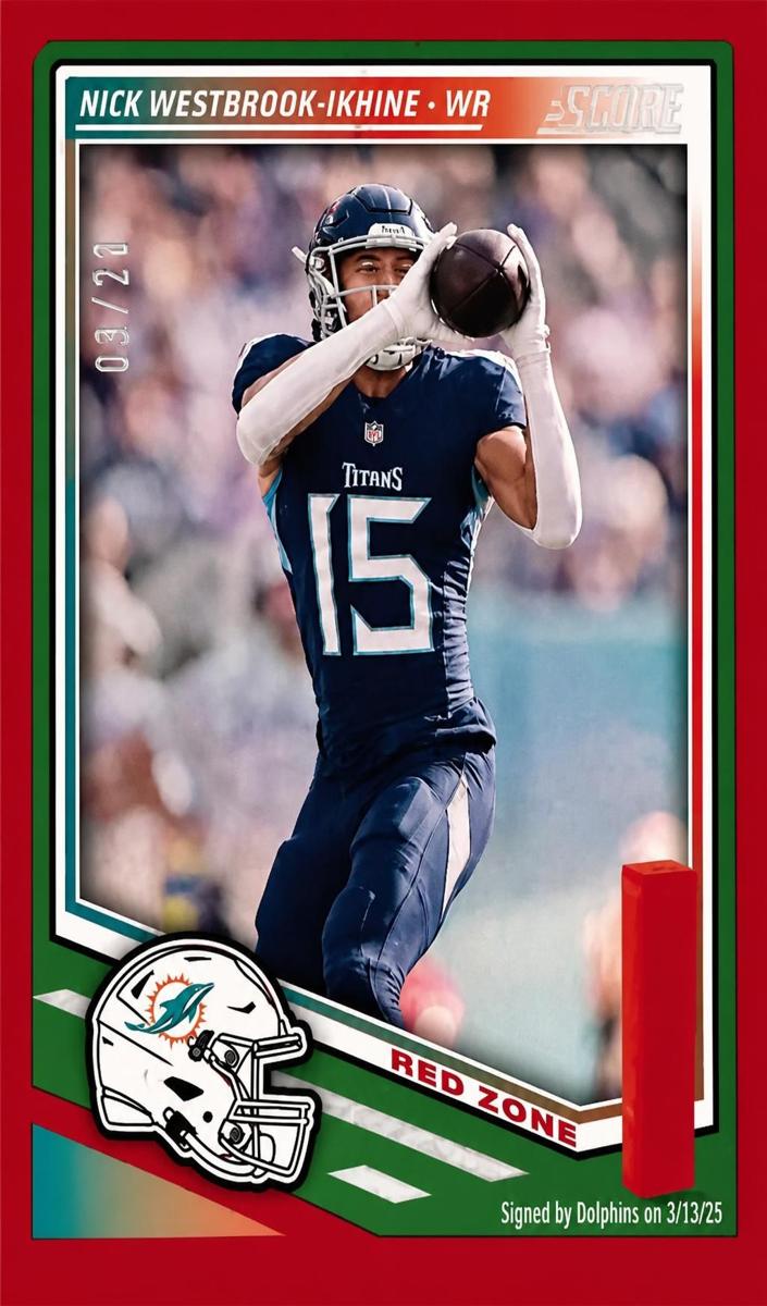 2025 Panini Score Football Red Zone Nick Westbrook-Ikhine #29