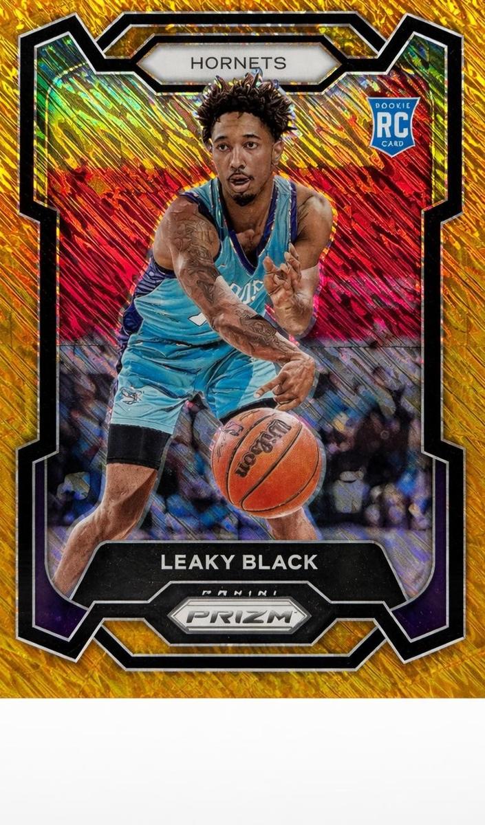 2023 Panini Prizm Basketball Gold Shimmer FOTL Leaky Black #284