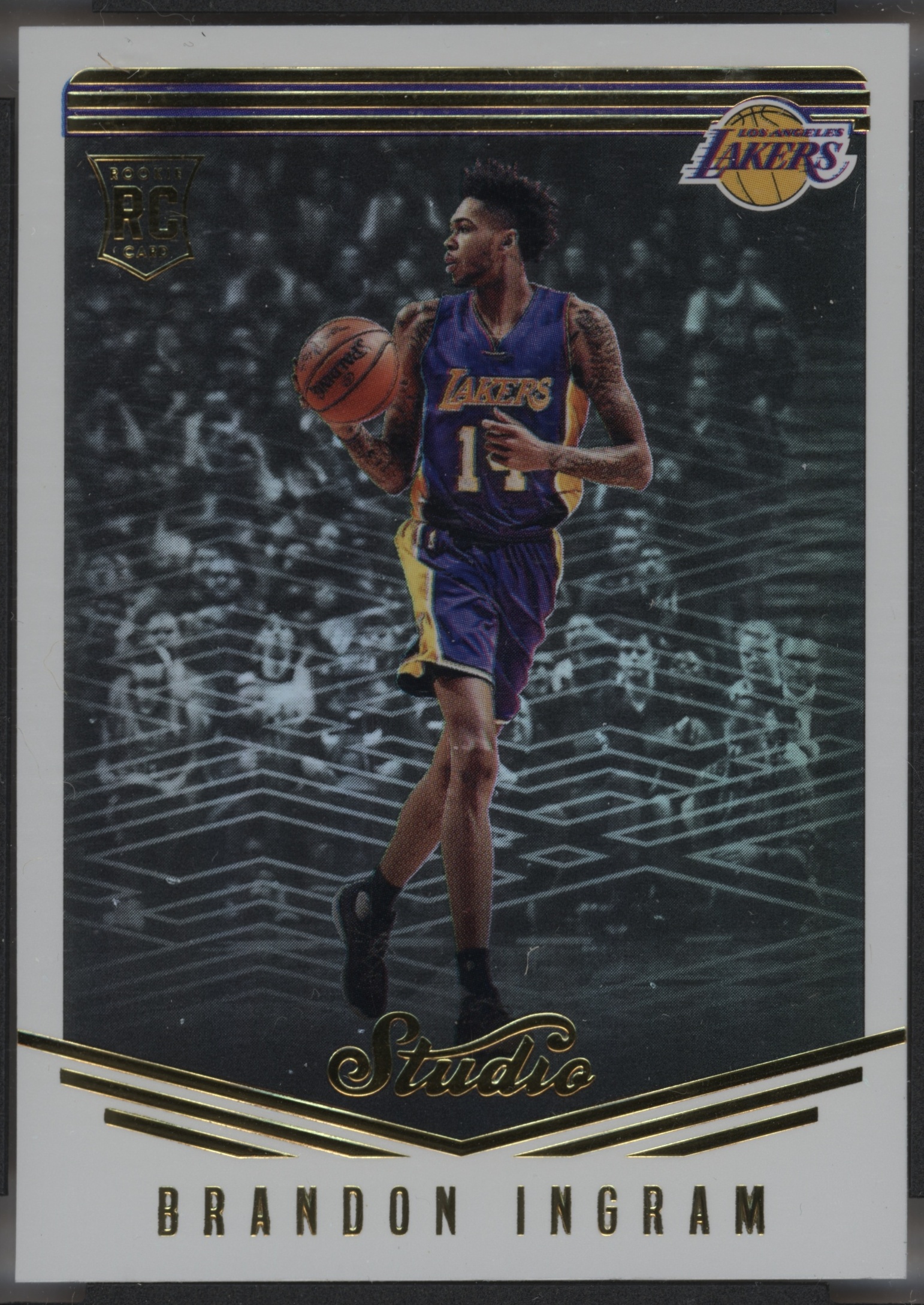 2016 Panini Studio Basketball Brandon Ingram #76 PSA 9