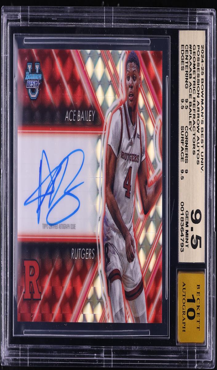 2024 Bowman Best University Basketball Geometric Refractor Ace Bailey #PAA-AB