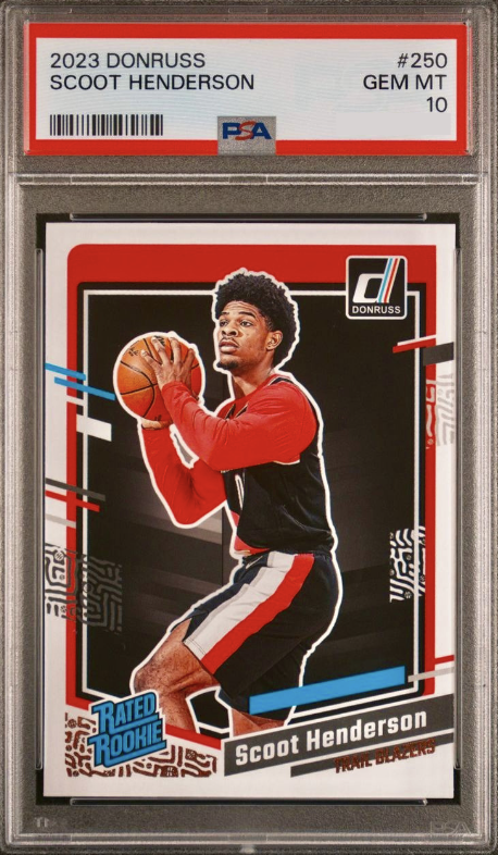 2023 Panini Donruss Basketball Scoot Henderson #5 PSA 7.5