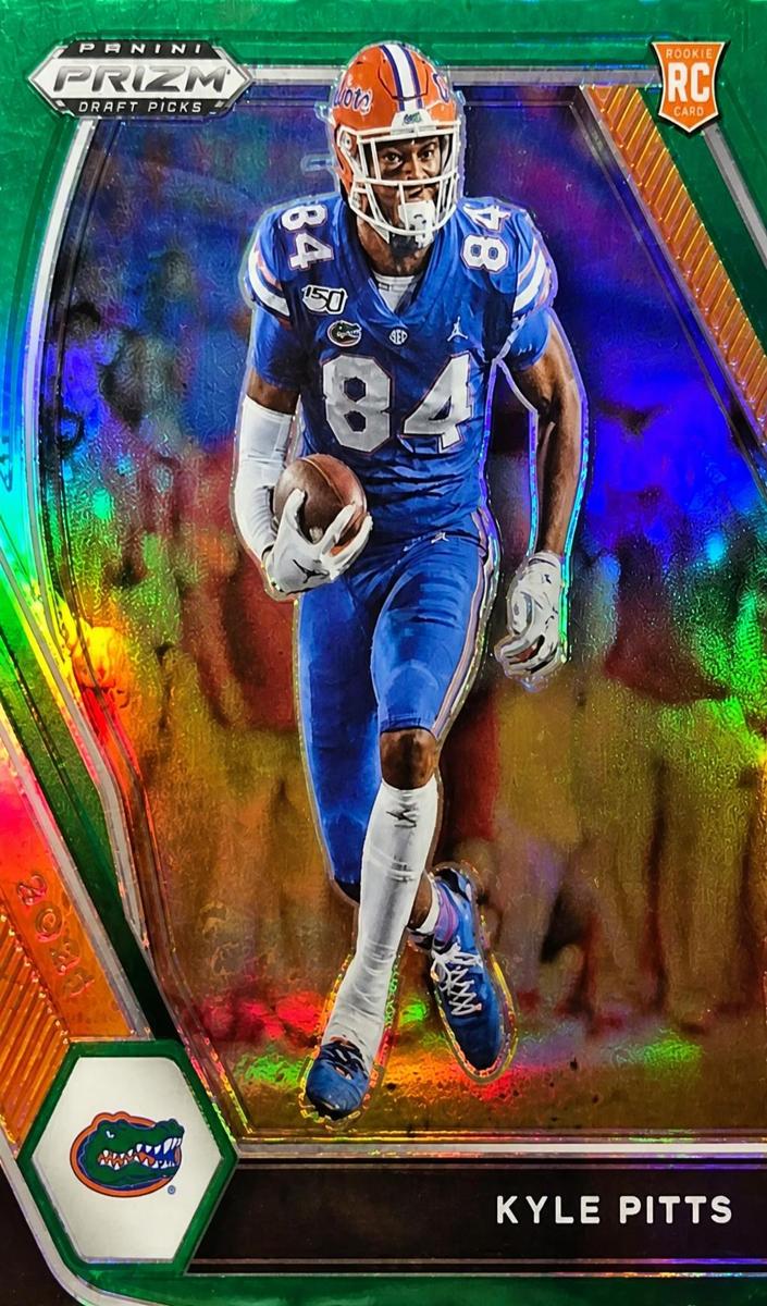 2021 Panini Prizm Draft Picks Football Green Kyle Pitts #108 PSA 10