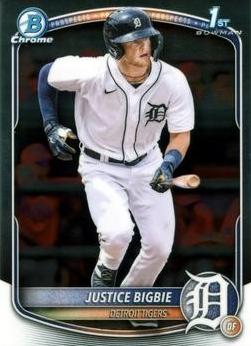 2025 Bowman Chrome Prospects Baseball Justice Bigbie #BCP-215