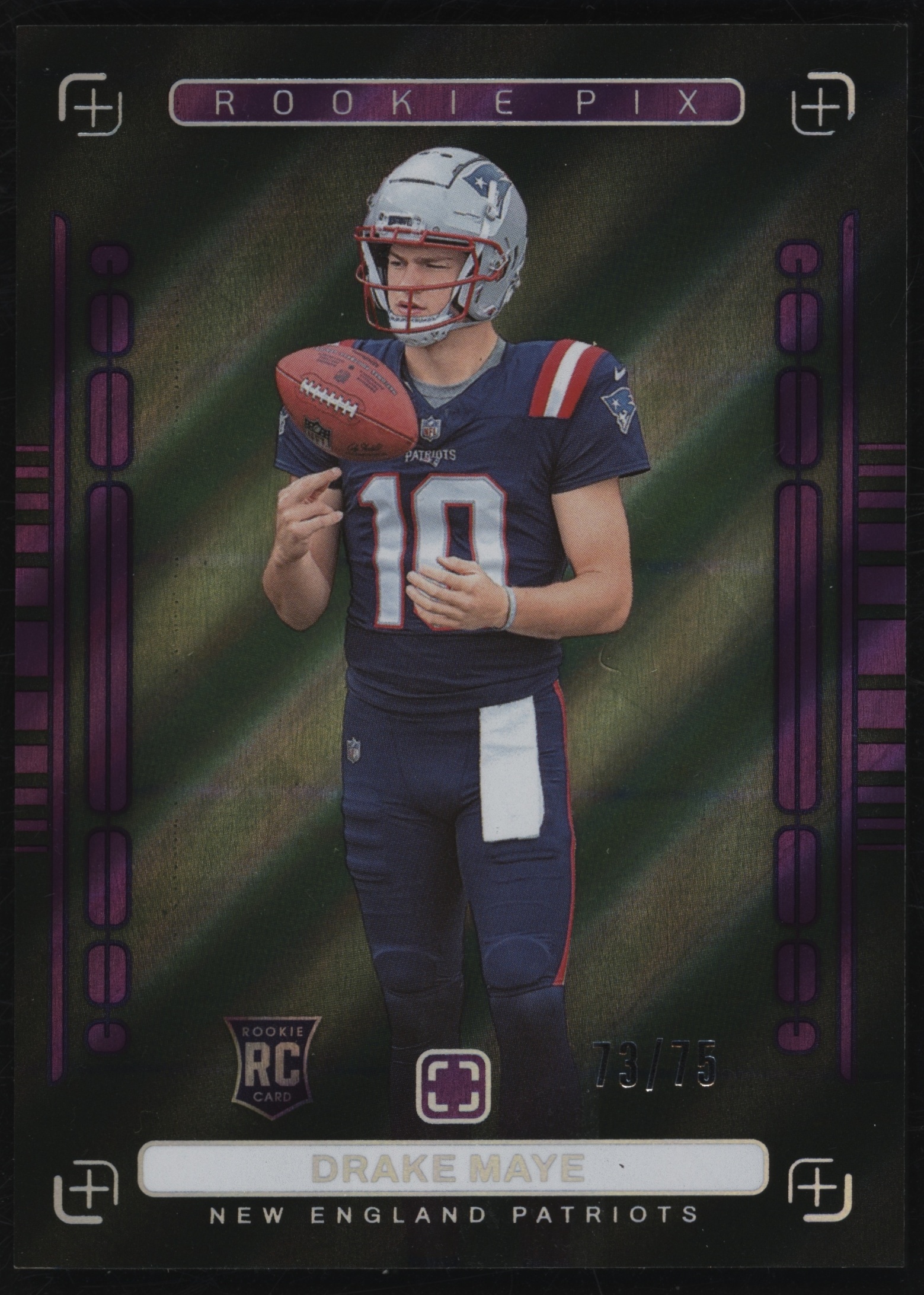 2024 Panini PhotoGenic Football Purple Drake Maye #2