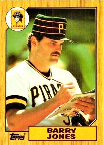 1987 Topps Baseball Barry Jones #494