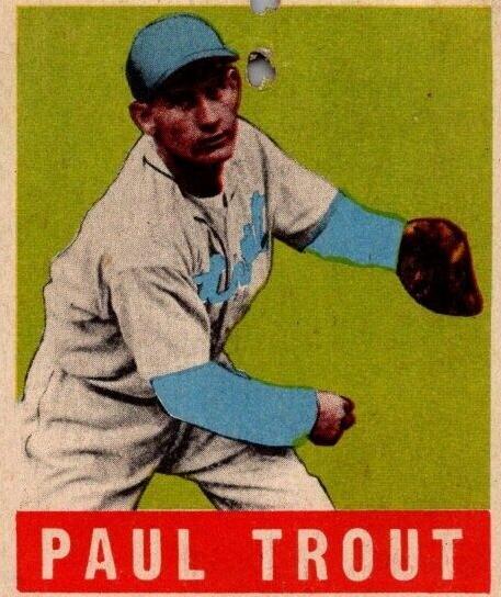 1948 Leaf Baseball Paul Trout #10