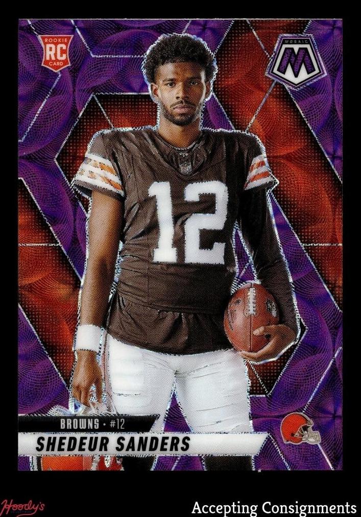 2025 Panini Mosaic Football Purple Scope Shedeur Sanders #290
