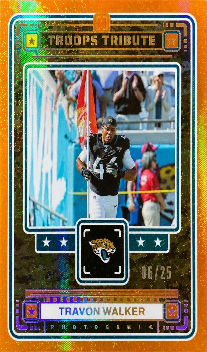 2024 Panini PhotoGenic Football Orange Travon Walker #4