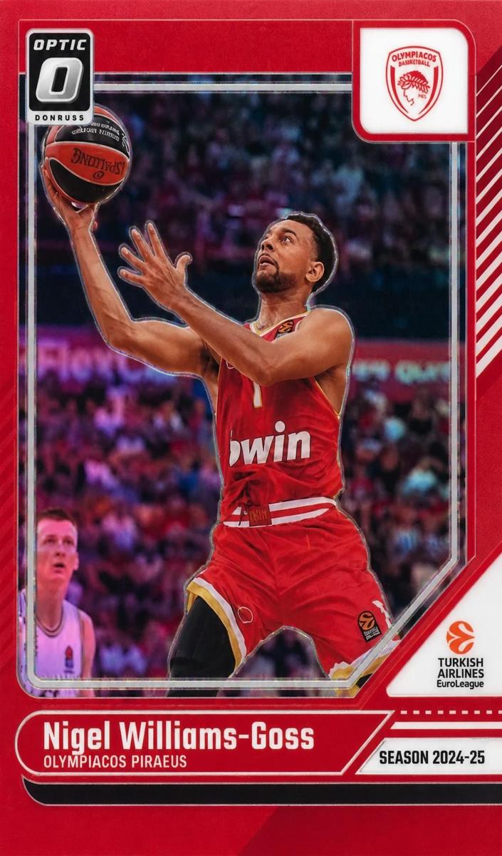 2024 Donruss Turkish Airlines EuroLeague Basketball Red Nigel Williams-Goss #140