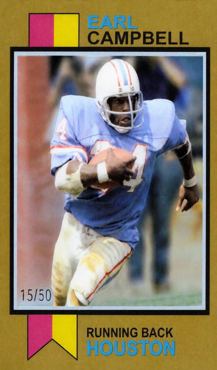 2023 Topps Composite Football Gold Refractor Earl Campbell #1973-13