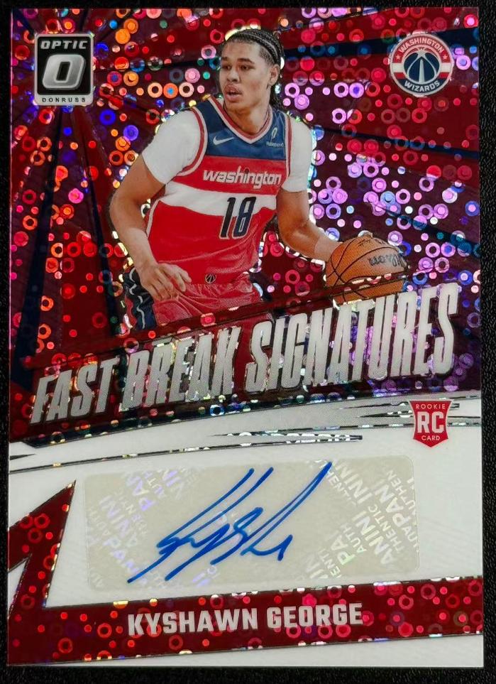 2024 Donruss Optic Basketball Fast Break Pink Kyshawn George #329