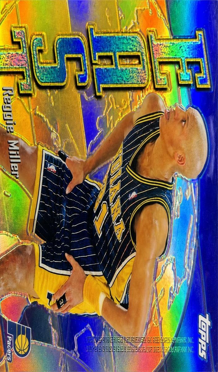 1998 Topps Basketball Refractor Reggie Miller #EW20