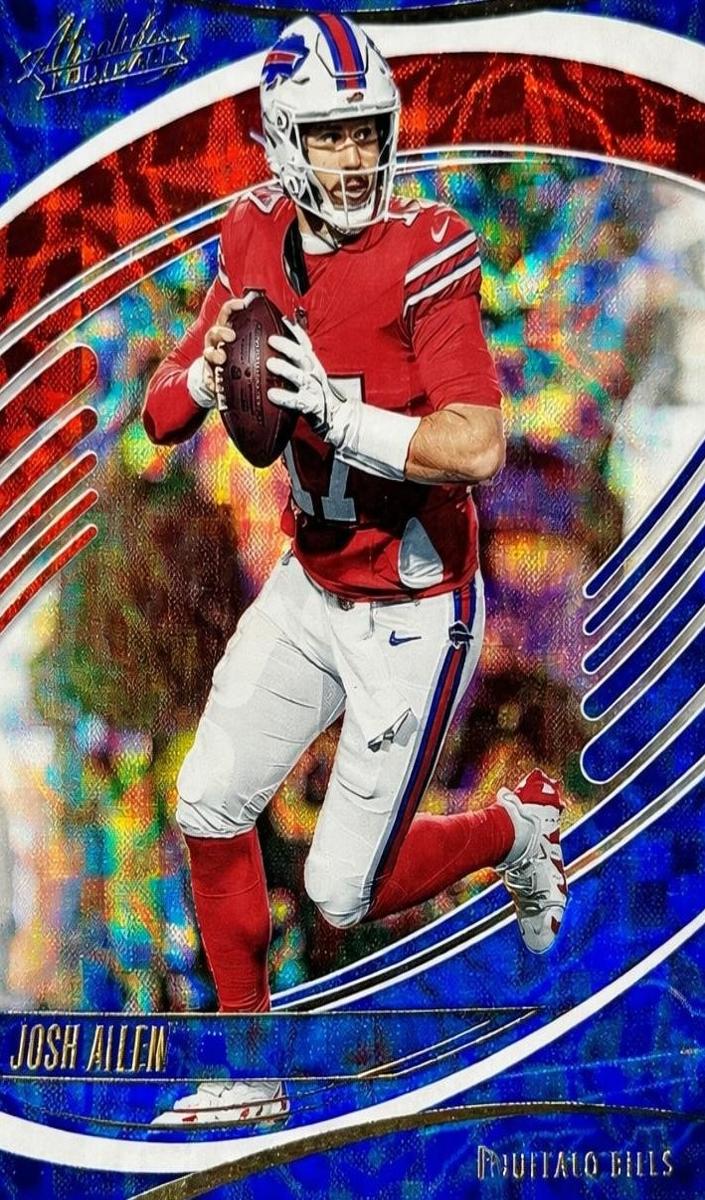 2025 Panini Absolute Football Red, White and Blue Kaleidoscope Josh Allen #10