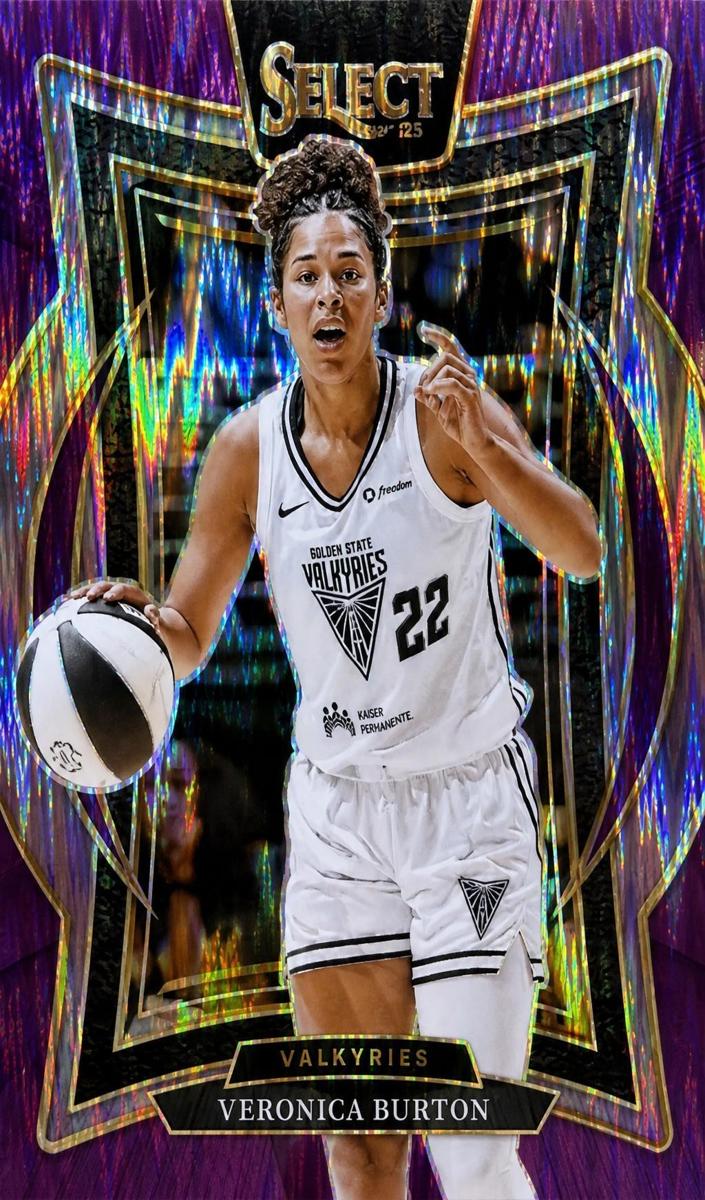 2025 Panini Select WNBA Basketball Purple Flash Veronica Burton #90