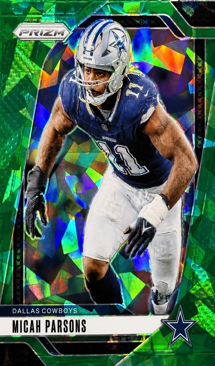 2024 Panini Prizm Football Green Ice Micah Parsons #77