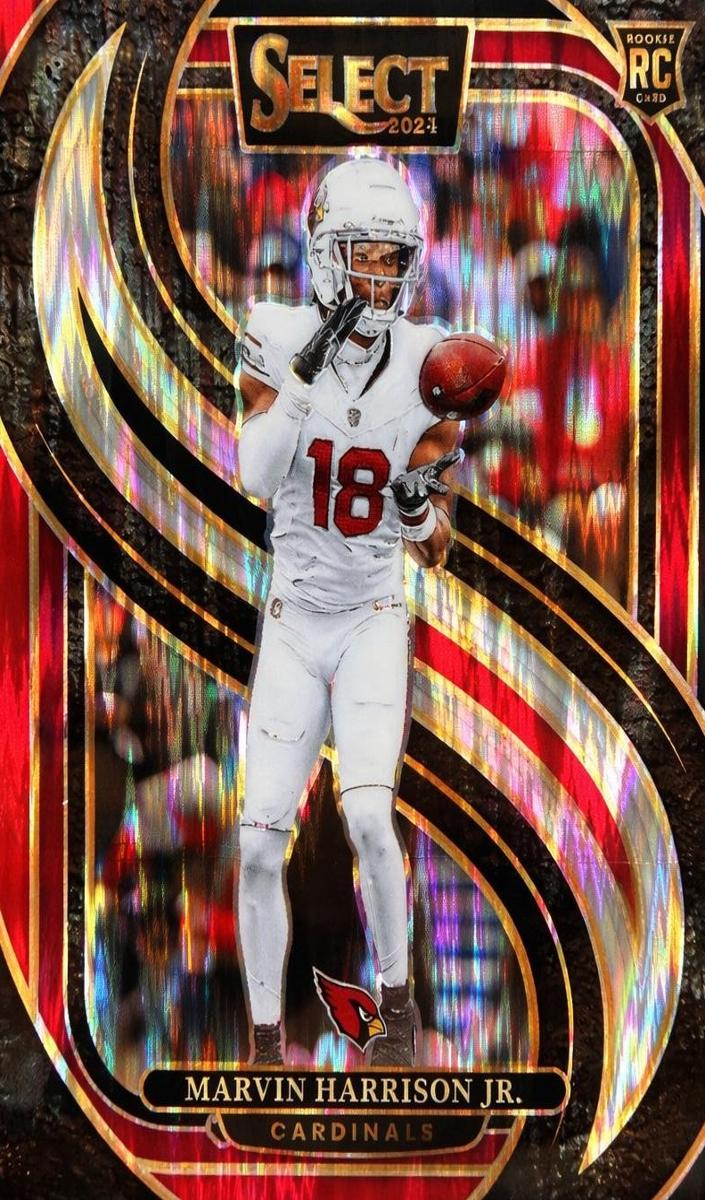 2024 Panini Select Football Red Shock Marvin Harrison Jr. #115