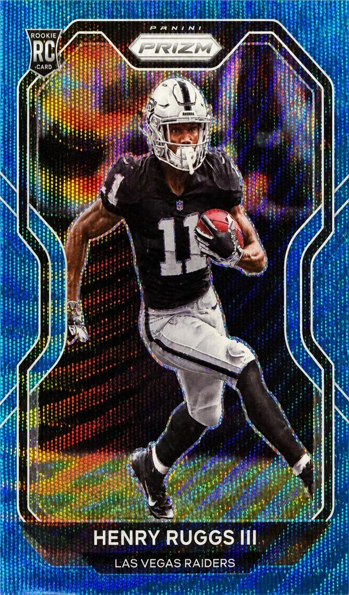 2020 Panini Prizm Football Blue Wave Henry Ruggs III #372