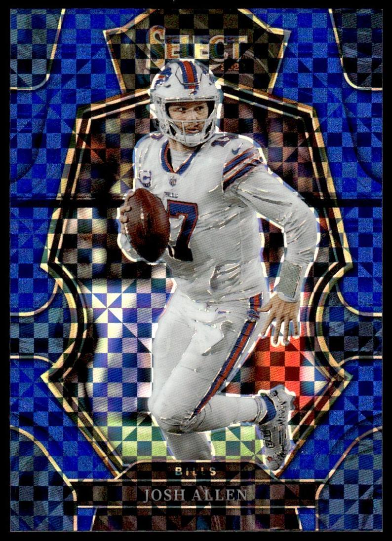 2022 Panini Select Football Blue Prizm Josh Allen #111 PSA 9