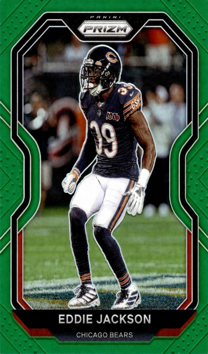 2020 Panini Prizm Football Green Prizm Eddie Jackson #194