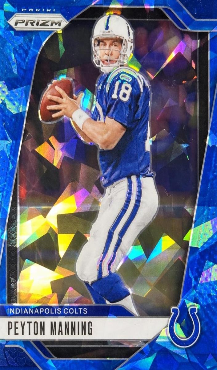 2024 Panini Prizm Football Blue Ice Peyton Manning #126 PSA 9