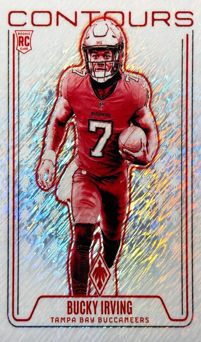 2024 Panini Phoenix Football White Shimmer Bucky Irving #CON-BIG