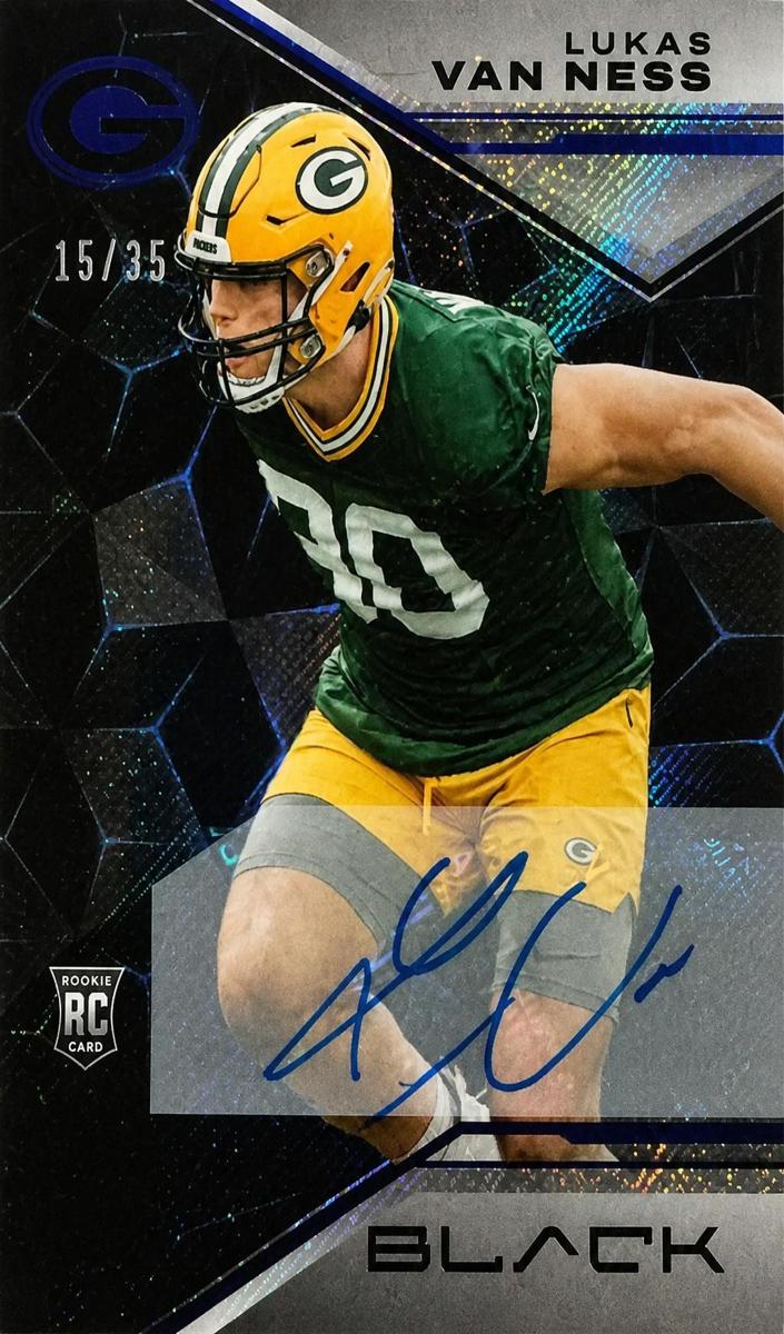 2023 Panini Black Football Sapphire Lukas Van Ness #172