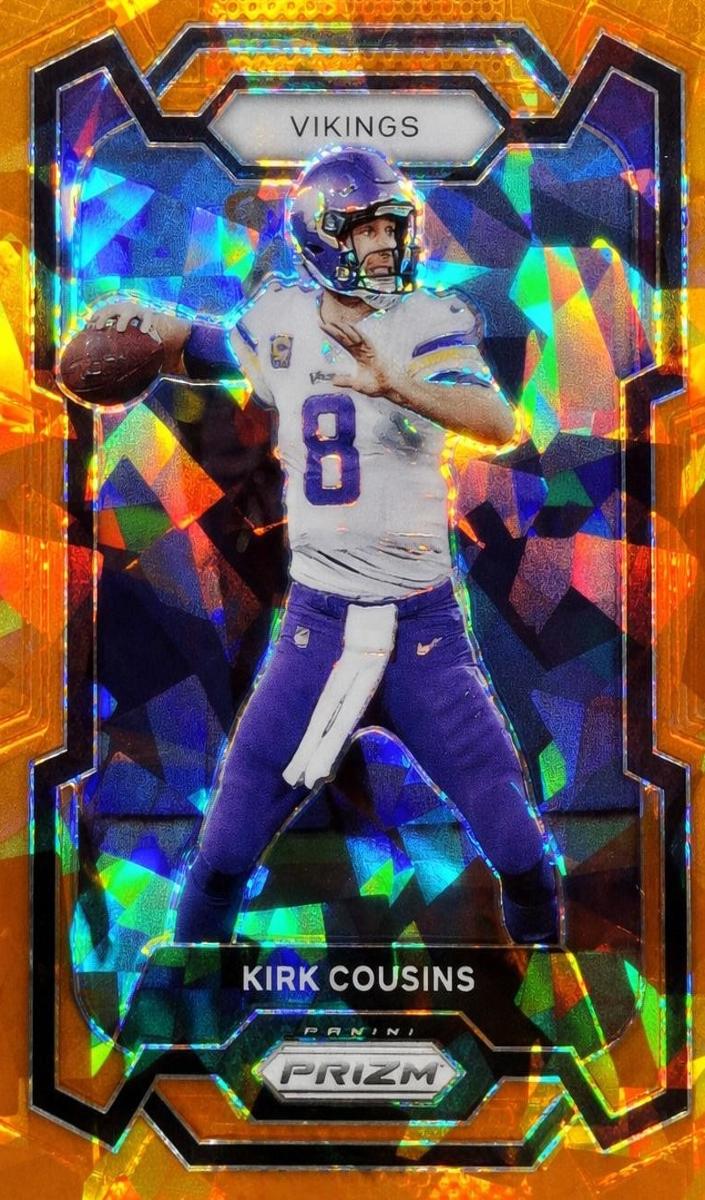 2023 Panini Prizm Football Orange Ice Kirk Cousins #197