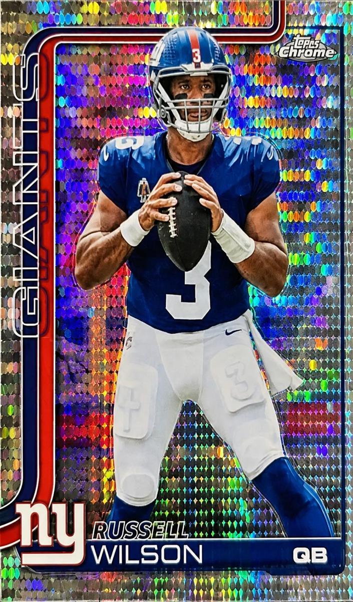 2025 Topps Chrome Football Pulsar Refractor Russell Wilson #229
