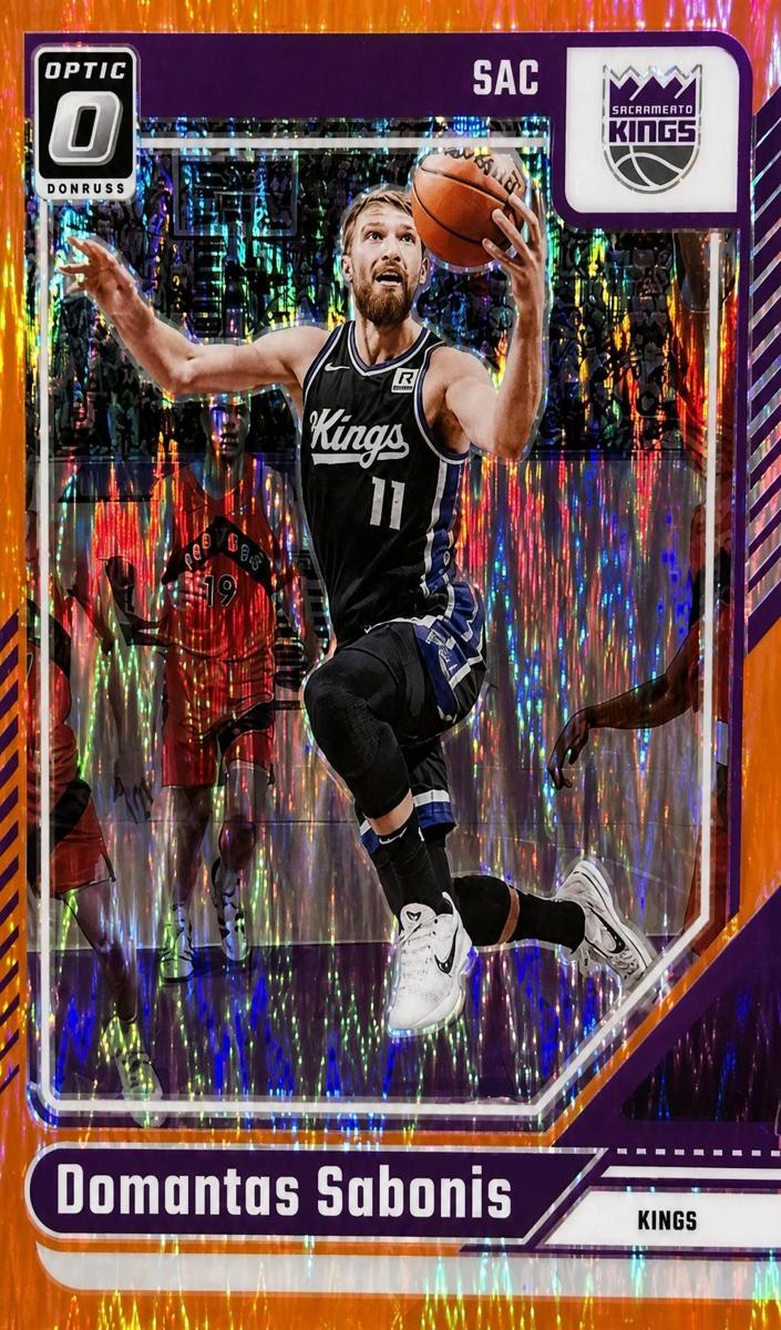2024 Donruss Optic Basketball Orange Shock Domantas Sabonis #64
