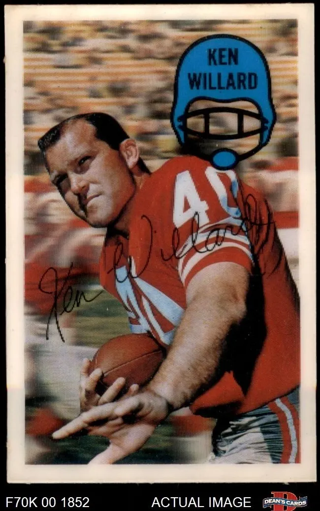 1970 Kellogg's Football Ken Willard #33