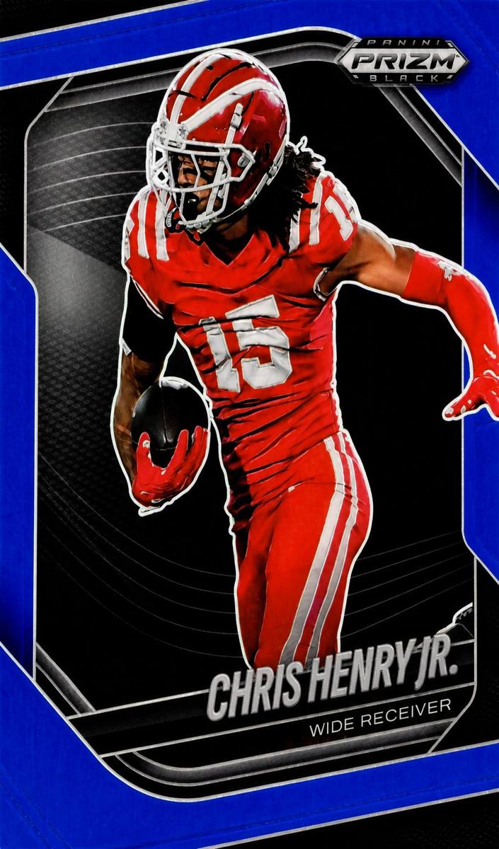2025 Panini Prizm Black Football Blue Chris Henry Jr. #155