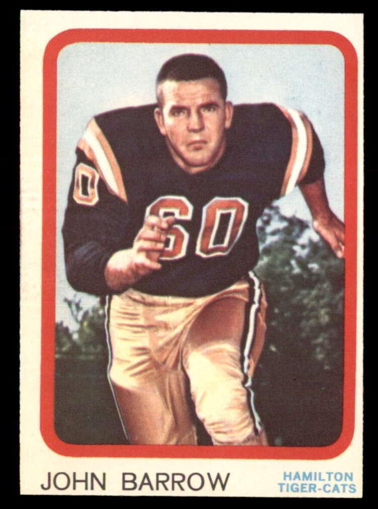 1963 Topps CFL Football John Barrow #32