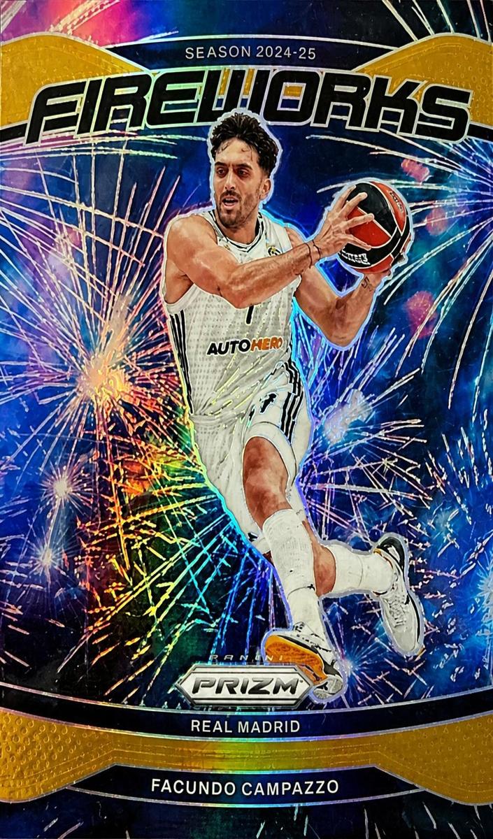 2024 Panini Prizm Turkish Airlines EuroLeague Basketball Gold Facundo Campazzo #4