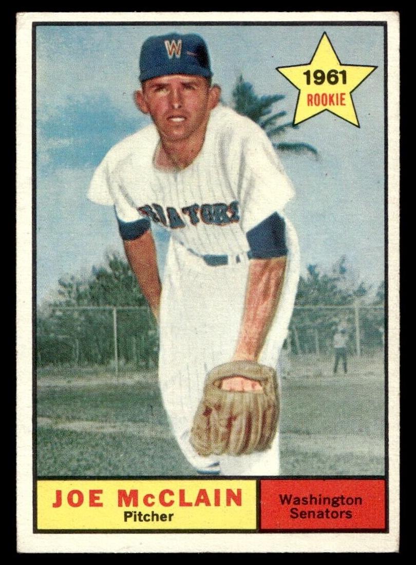 1961 Topps Baseball Joe McClain #488 PSA 7.5