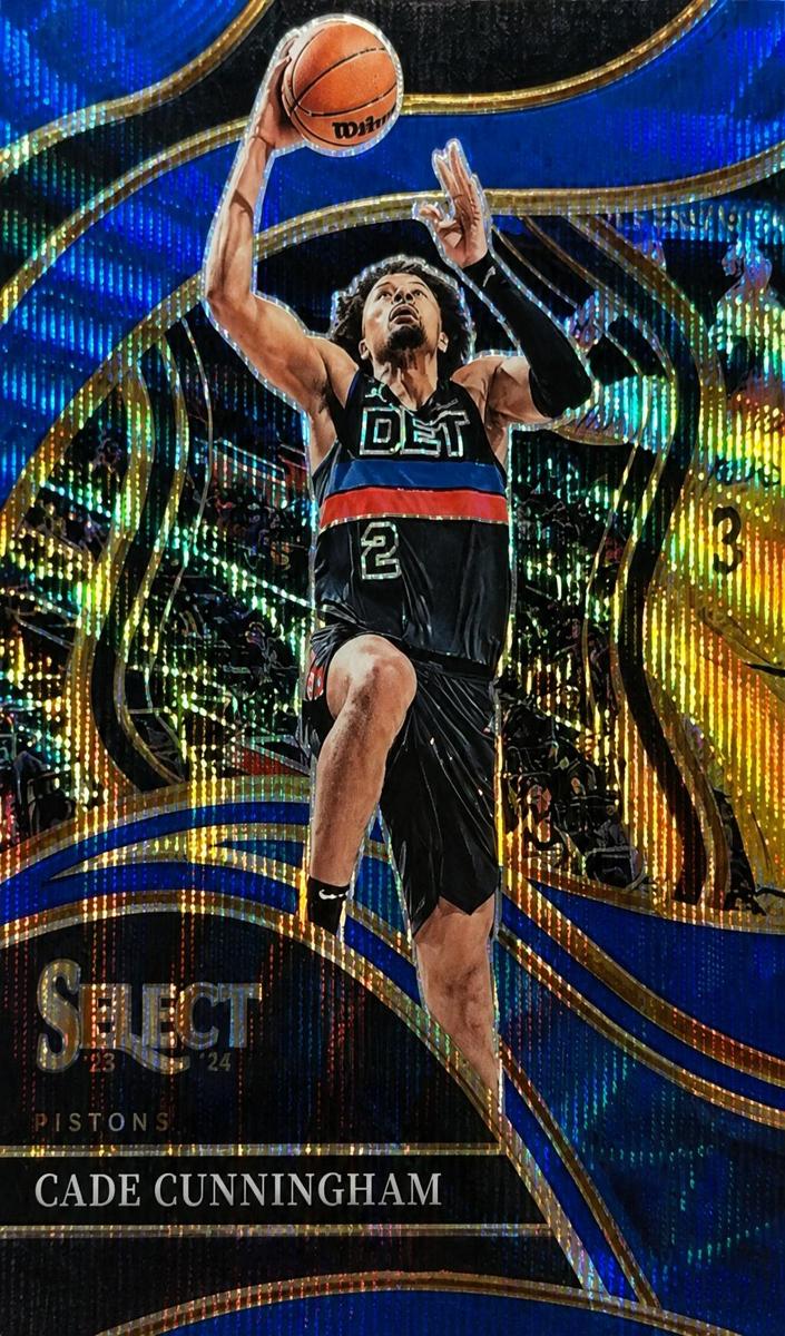 2023 Panini Select Basketball Blue Wave Cade Cunningham #226 PSA 10