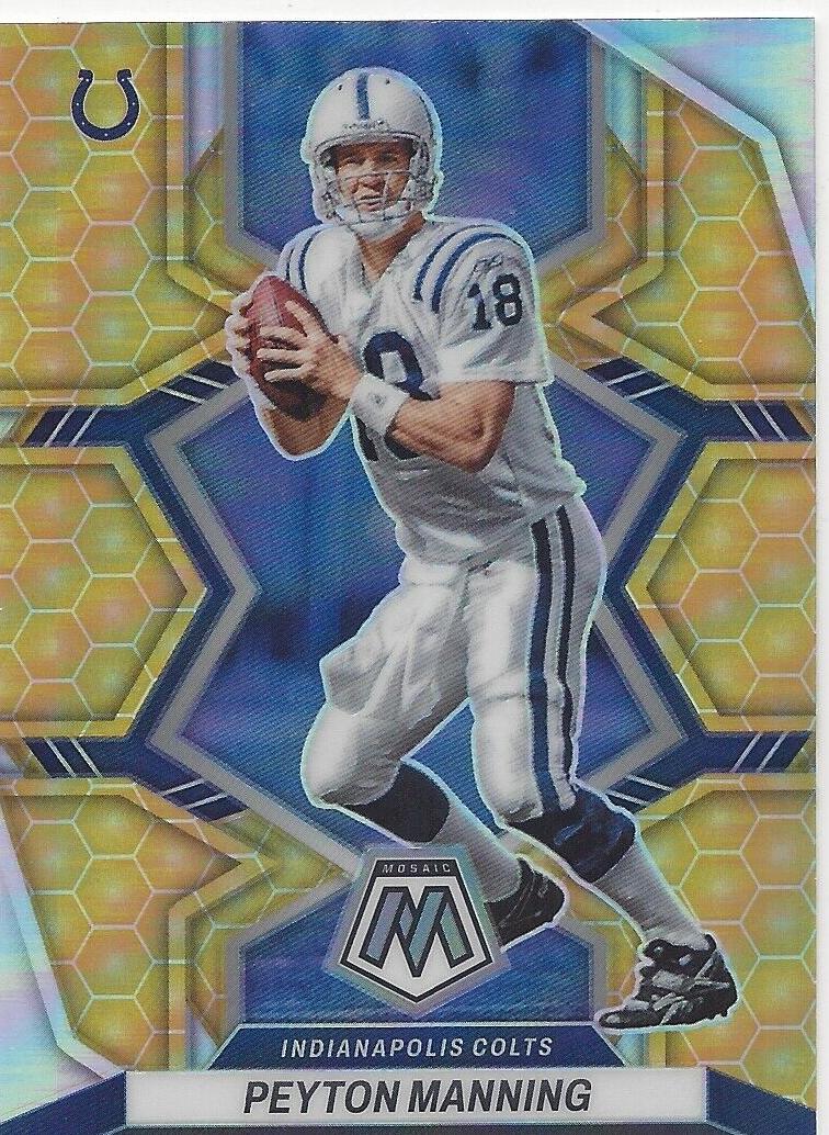2022 Panini Mosaic Football Honeycomb Peyton Manning #87 PSA 9