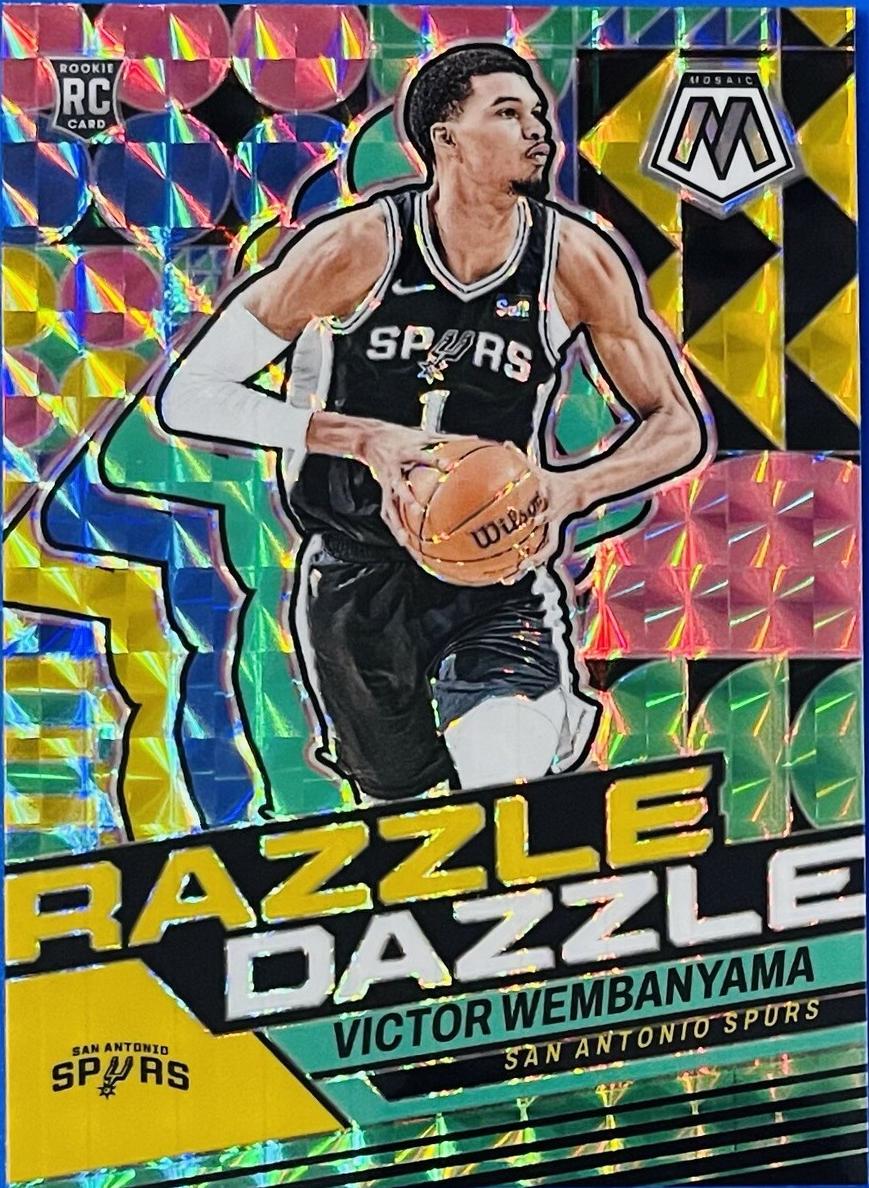 2023 Panini Mosaic Basketball Victor Wembanyama #9 PSA 9