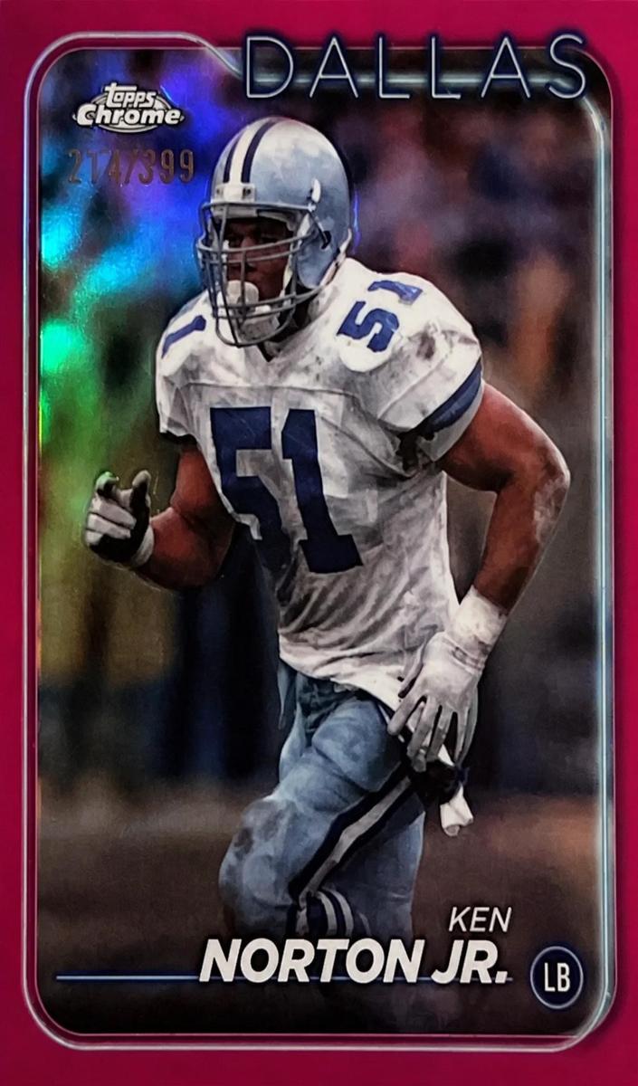 2024 Topps Chrome Football Pink Refractor Ken Norton Jr. #51