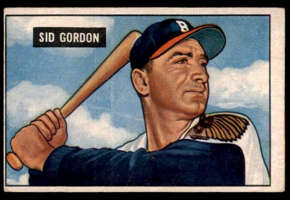 1951 Bowman Baseball Sid Gordon #19 PSA 5.5