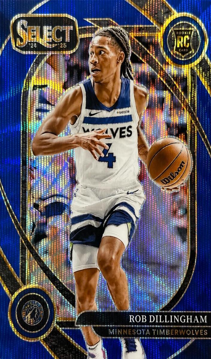 2024 Panini Select Basketball Blue Wave Rob Dillingham #288 PSA 10