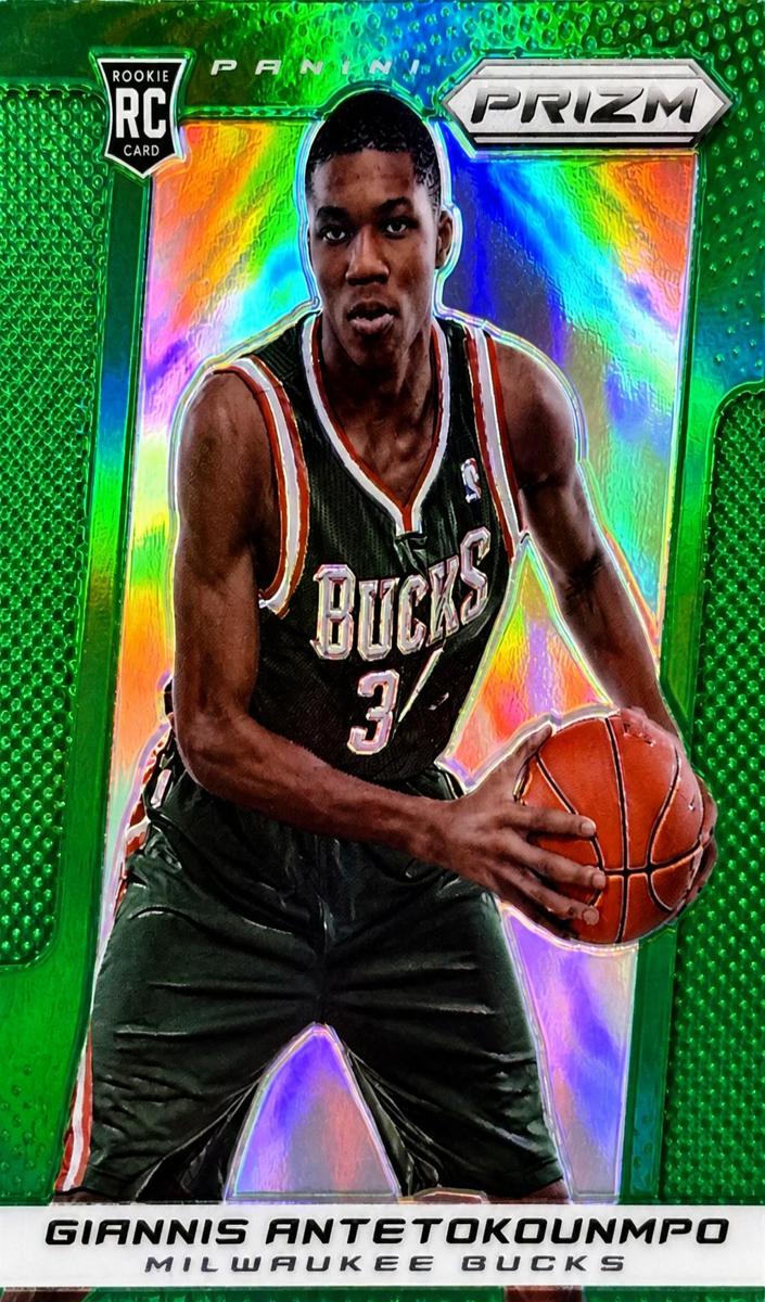 2013 Panini Prizm Basketball Green Prizm Giannis Antetokounmpo #290 PSA 10